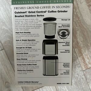 Cuisinart coffee grinder